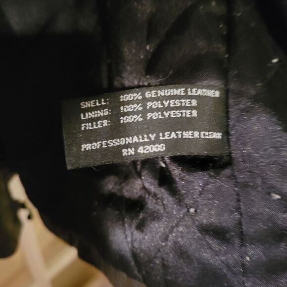 Knights Bridge Mens Leather Jacket, M - Picture 5 of 5